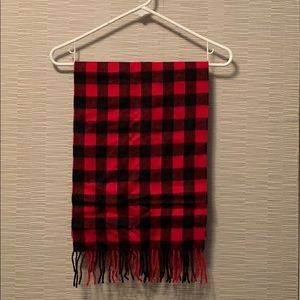 J. Crew Cashmere Scarf in Red Buffalo Check